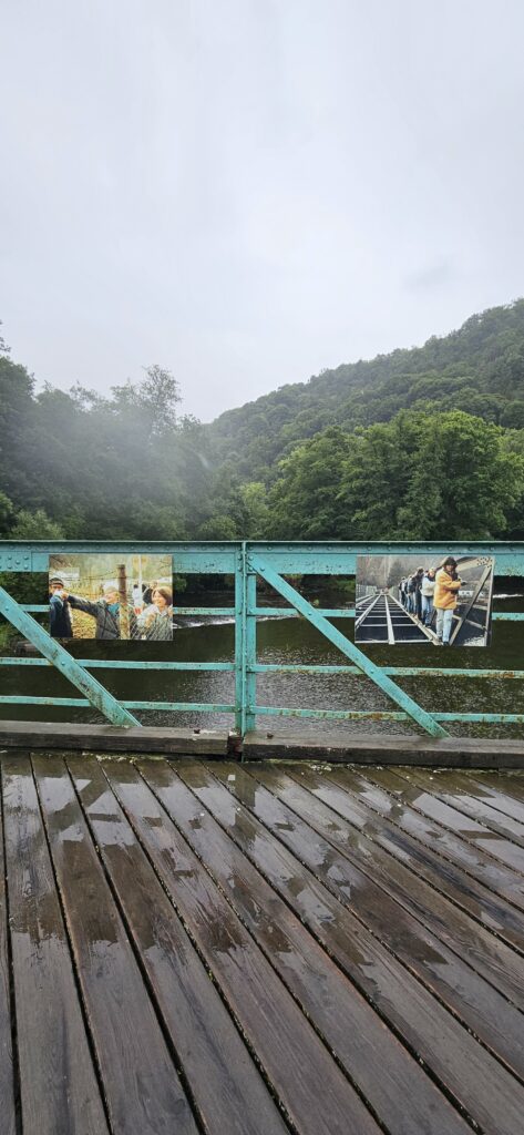 Fotos von 1889 auf der Thayabrücke in Hardegg